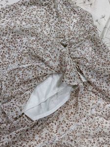 Floral Print Midi Skirt