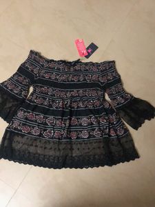 half shoulder top