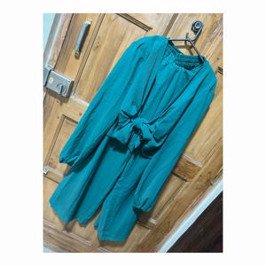 Sea Green Tie-Front Set