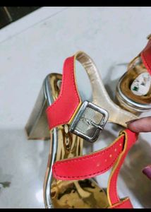 Red Golden Heels