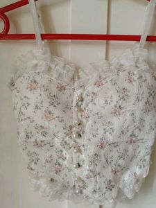 Yesstyle Floral Corset Top