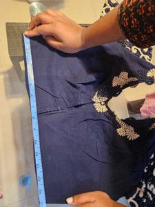 Navy Blue Laced Blouse