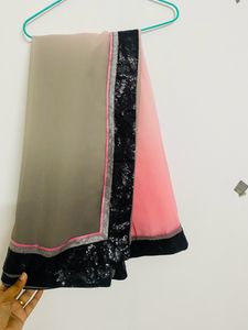 New Multi Colour Saree With Princess Cut Blouse
