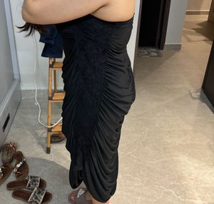 Tube Dress With Lace On Side