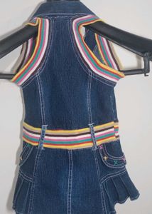Denim Dress For Girls
