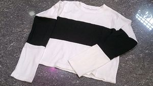 Women T Shirt White And Black