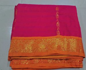 Pink &amp; Orange Saree