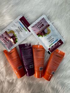 BBlunt Shampoo (4) + 2 free Mamaearth Sachets