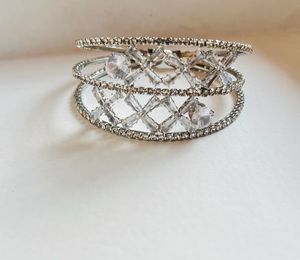 Sparkling Silver Bangle Bracelet