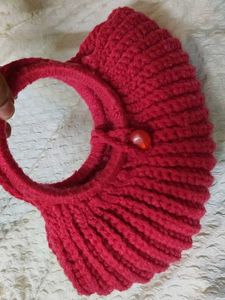 Red Knitted Handbag