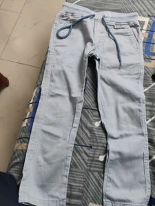 Casual Light Blue Boys' Pants