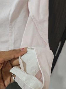 branded h&amp;m Elegant Pink Button-Down Shirt