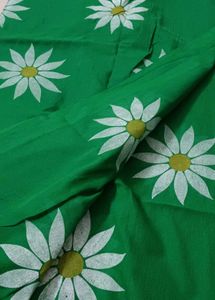 2 Shades Green 💚 Pure Cotton Saree