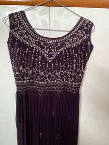 Purple Kurta Plazo Set