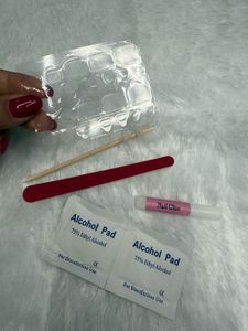 Silver Press On Nails 4 Ur Beautiful Toes- Legs