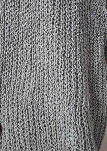 Cropped Gray Knit Shrug