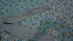 Grey Jogger Pants With Laces Five Pocket Size 30
