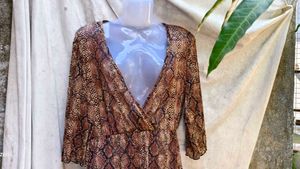181212 Snakeskin Print Mini Dress