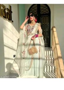 Mint Green Embroidered Anarkali Suit