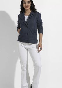 Navy Knit Blazer
