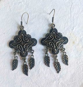 Oxidized Silver Dangle & Drop Earrings