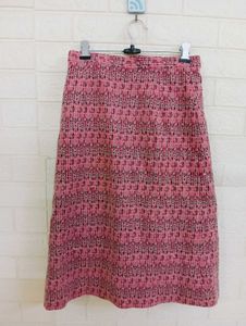 Pink Patterned Skirt