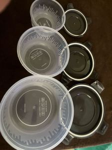 3 Plastic Air Tight Boxes