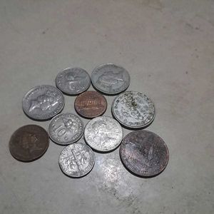 10 Foreign Coins