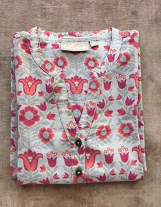 Floral Print Straight Kurta