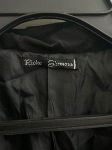 Classic Black Double-Breasted Trench Coat