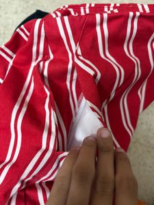 Forever 21 Red Striped Mini Skirt