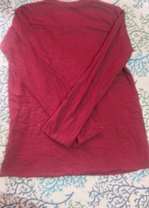 Burgundy Long Sleeve Tee
