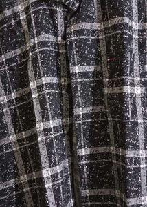 Black &amp; White Plaid Flannel