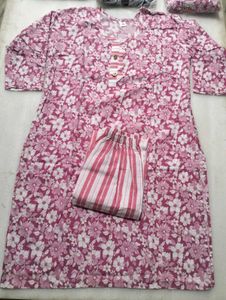 Floral Print Kurta Set