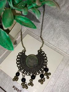 Boho Necklace &amp; &#39;Happy&#39; Hair Clip