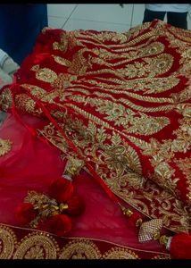 Bridal Lehenga - Red &amp; Gold