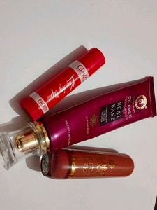 Combo Of Foundation And 1 Lipstick With Lip Balm