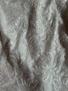 Y2K Beaded White Top