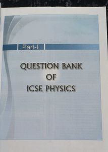 Self Study Icse Physics