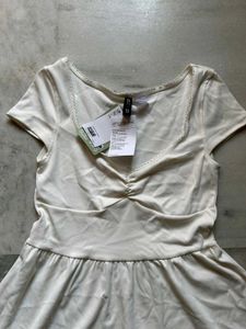 H&amp;M White Mini Dress