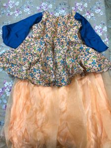 Peplum Top And Lehenga