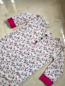 Floral Print Kurta
