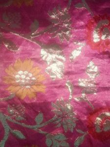 Floral Pink Brocade Fabric