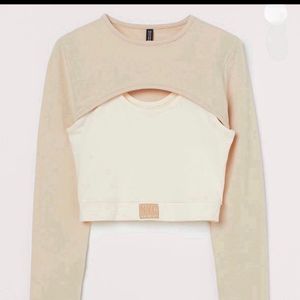 New H&amp;m Two Part Crop Top