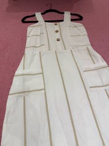 Striped Sundress with Buttons