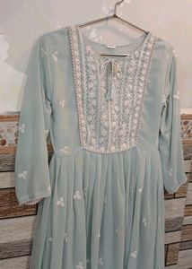 Pastel Embroidered Dress
