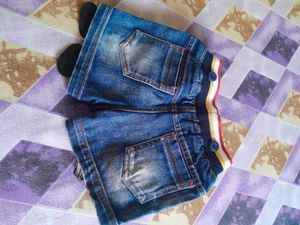 Cute Mickey Mouse Denim Shorts