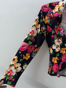 Stunning Floral Print Jacket