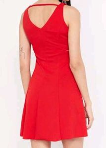 Ginger By Lifestyle Women Red Empire Dress