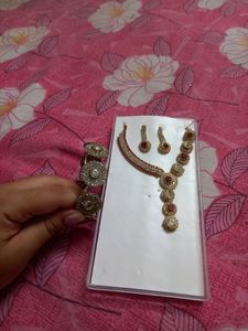 Nec Piece Set With Earrings And Bracelets